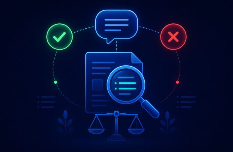 Illustration for the fact-check triage NLP project, classifying political statements from the LIAR dataset by truthfulness